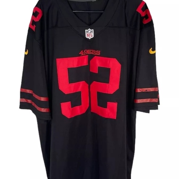 Prentice San Francisco 49ers jersey black Sz 3X minor fraying on left sleeve - Picture 3 of 9